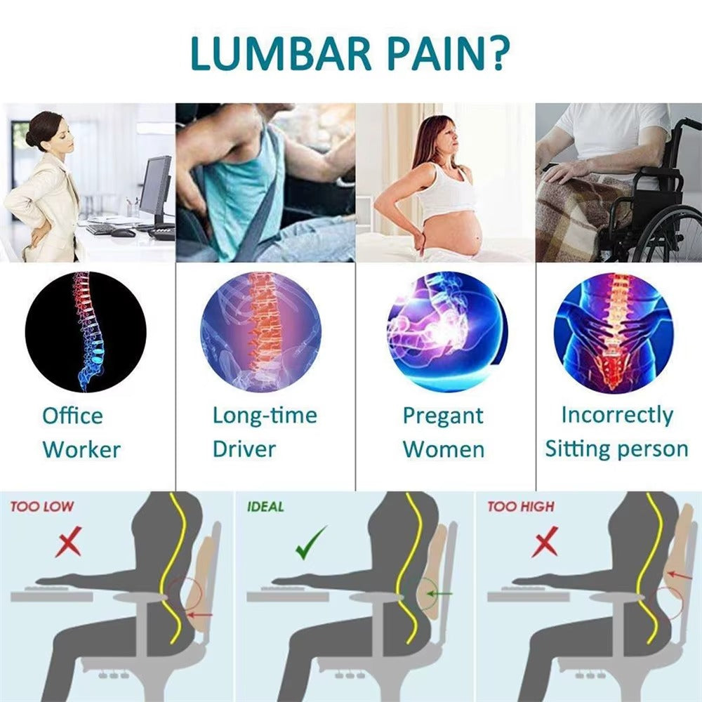 Lumbar support cushions