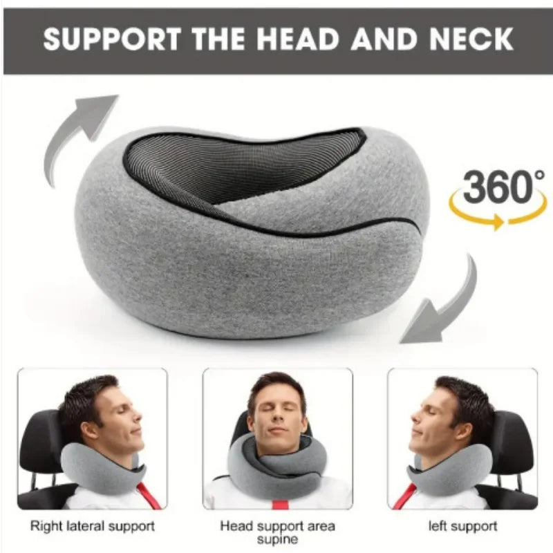 Portable U-shaped Travel Pillow