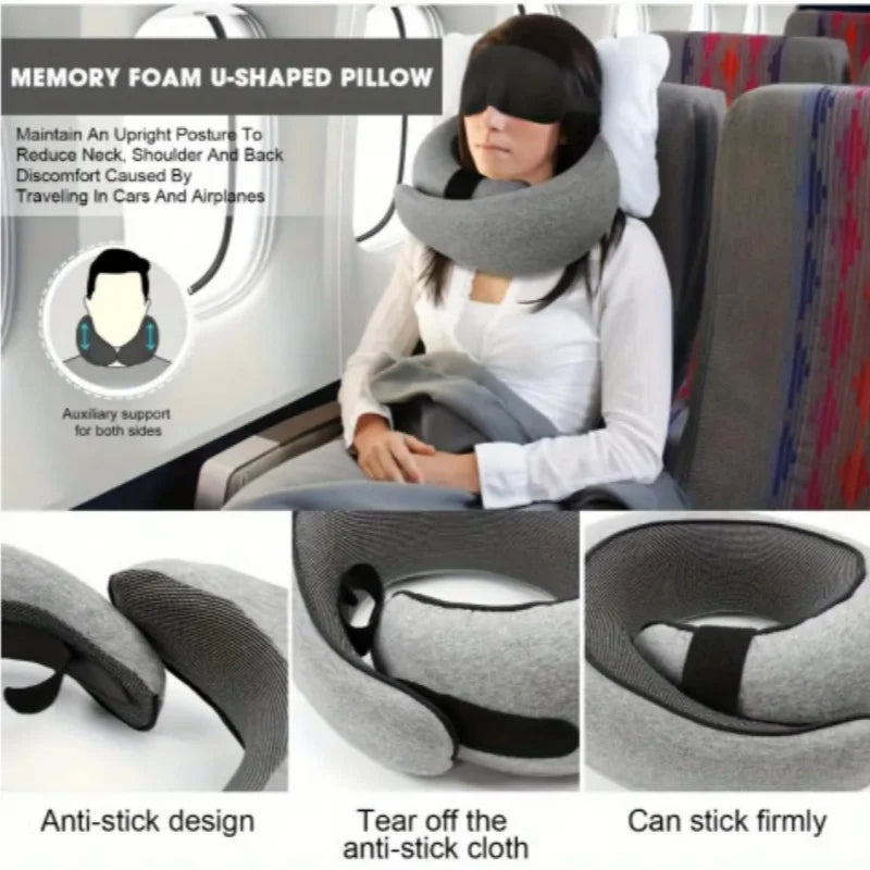 Portable U-shaped Travel Pillow